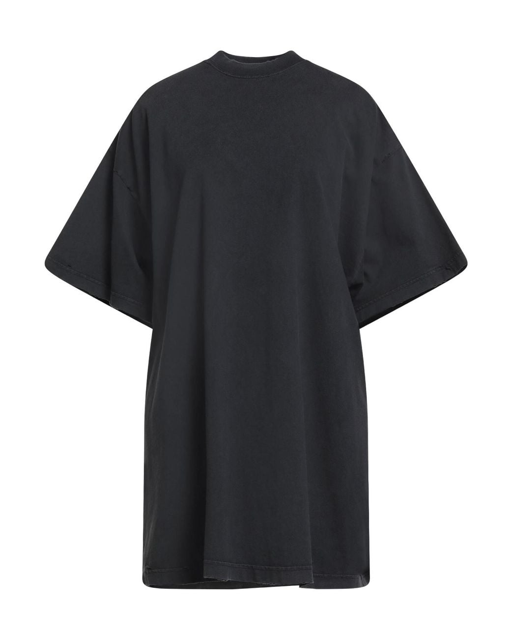 Balenciaga Black Loose Solid Color T-Shirt