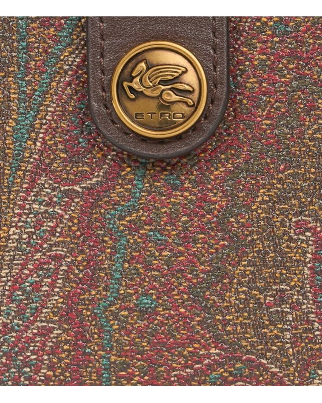 Etro Multicolor Arnica Pegaso-Detail Wallet
