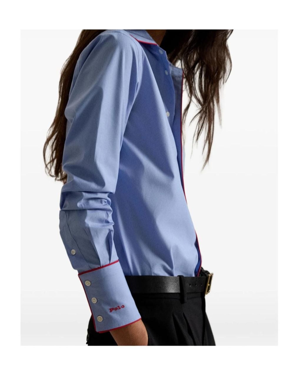 Polo Ralph Lauren Blue Button-Up Long-Sleeved Shirt