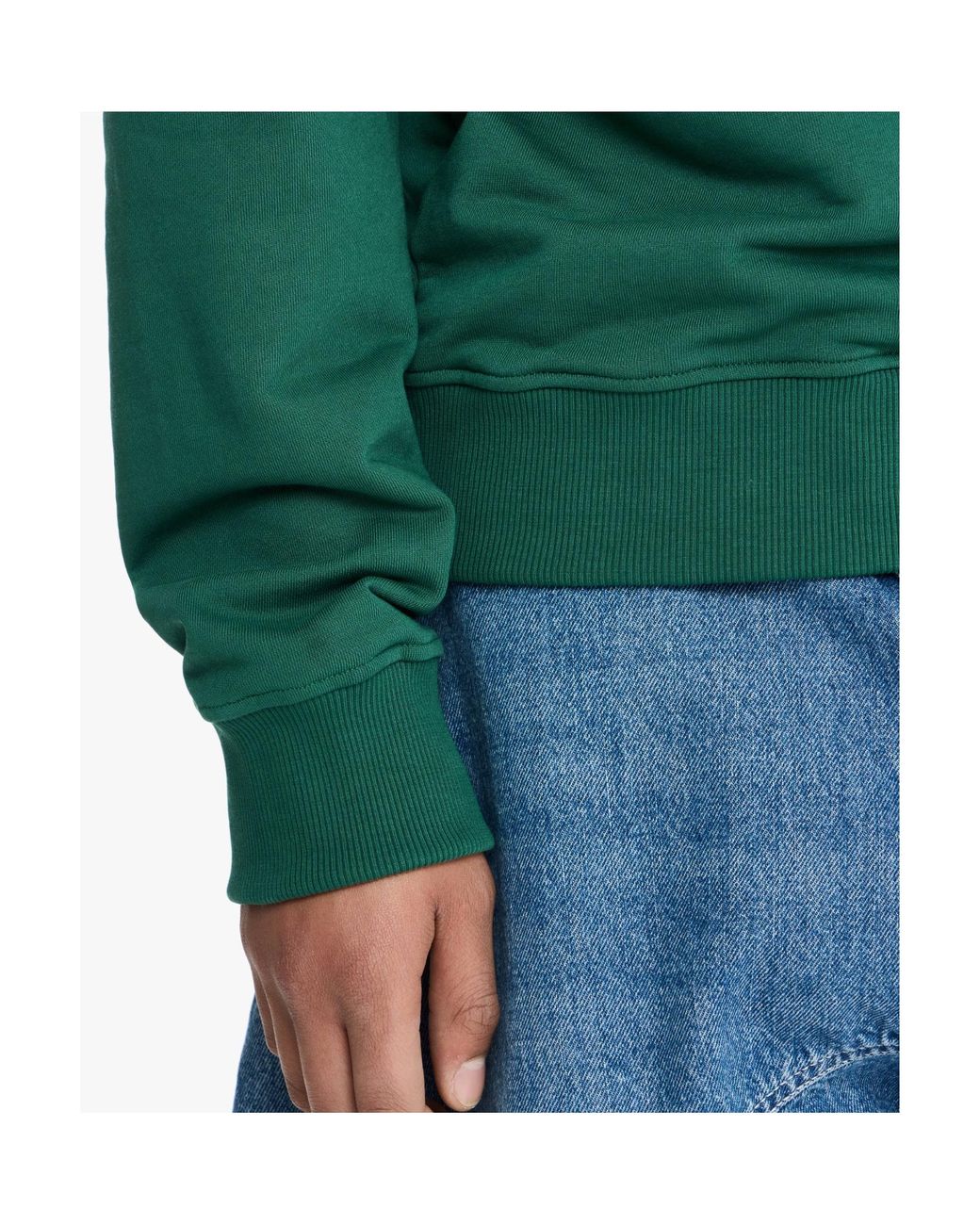 J.W. Anderson Green Jw Anderson Logo Embroidered Sweatshirt for men
