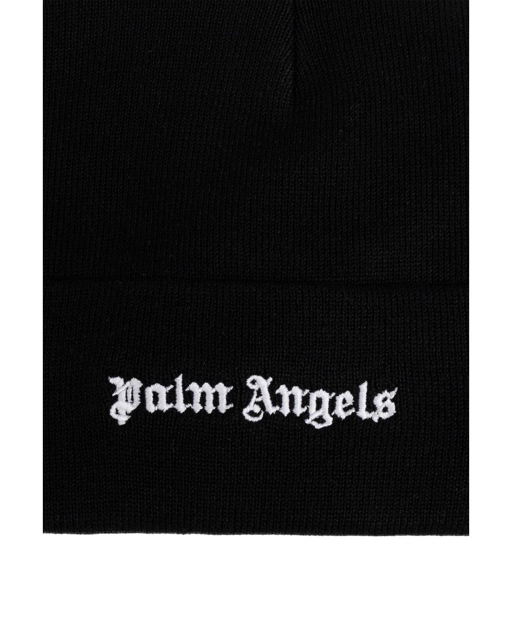 Palm Angels Black Logo Hat for men