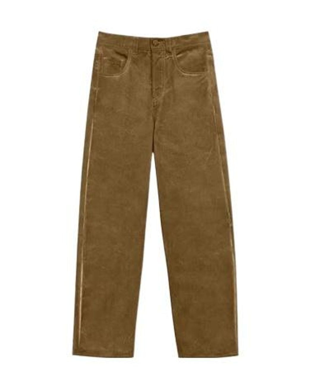 Uma Wang Green Casual Pants With Belt Loops