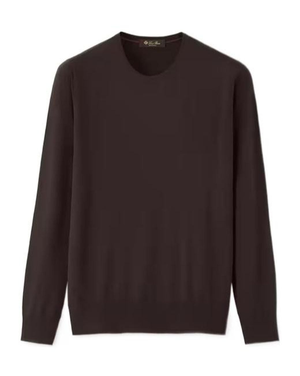 Loro Piana Brown Long-Sleeved Sweater for men
