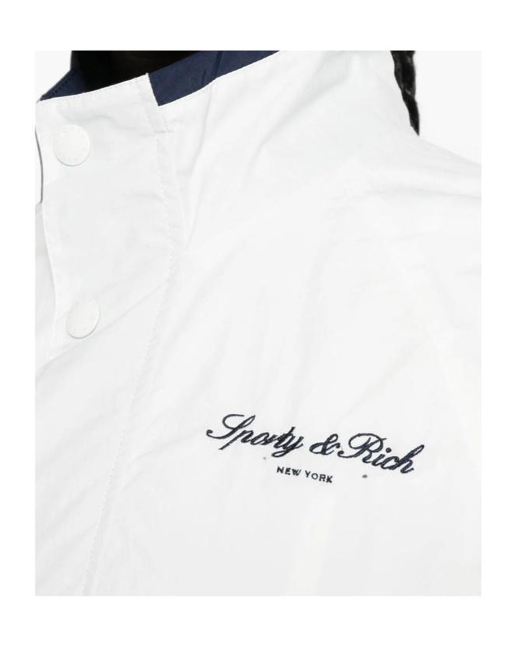 Sporty & Rich White Long-Sleeve Casual Jacket