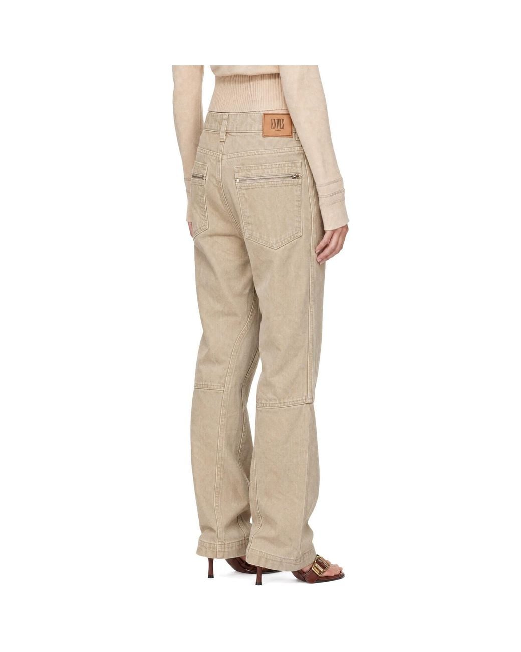 KNWLS Natural Belt Loop Jeans