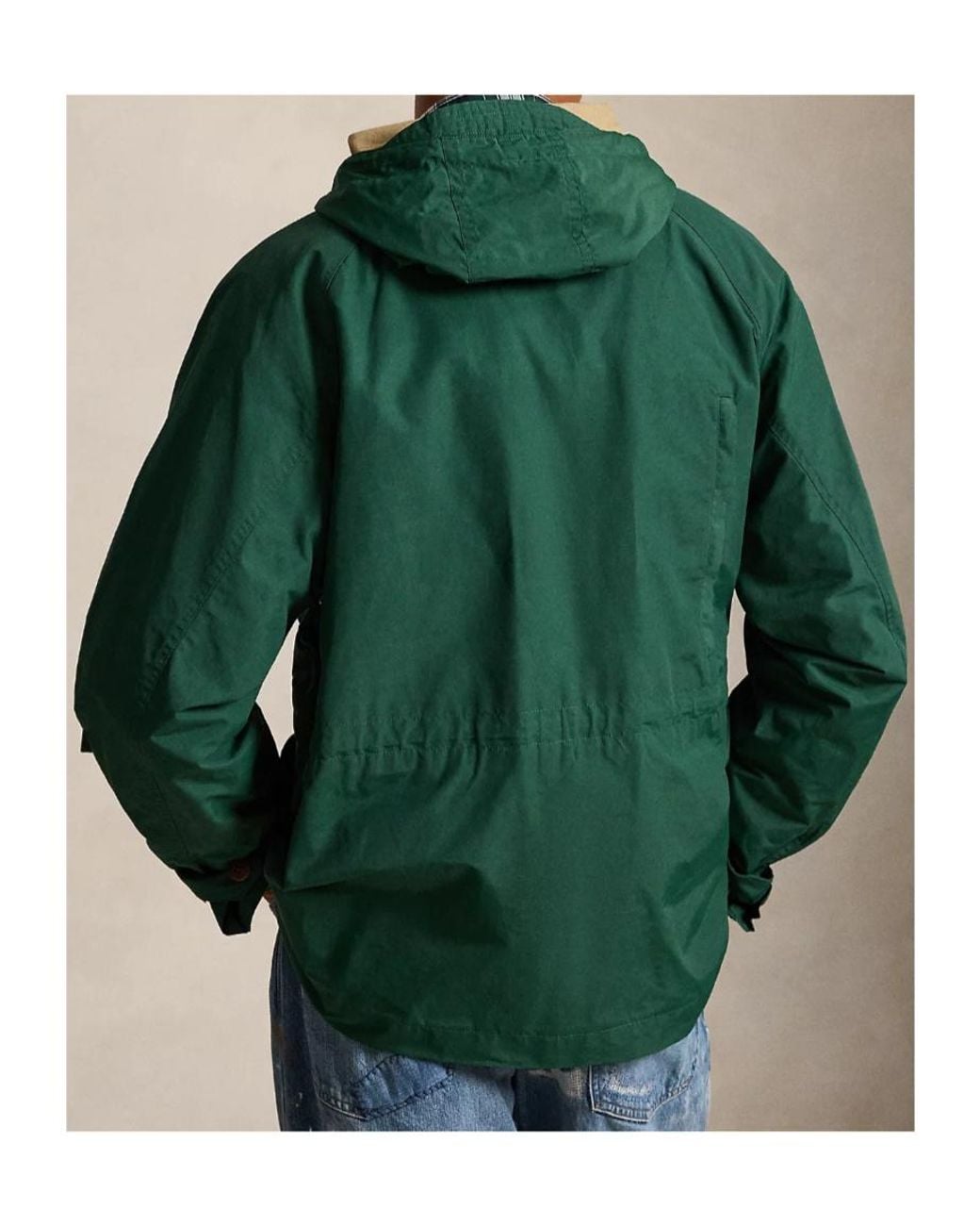 Polo Ralph Lauren Green Hooded Multi-Pocket Coat for men