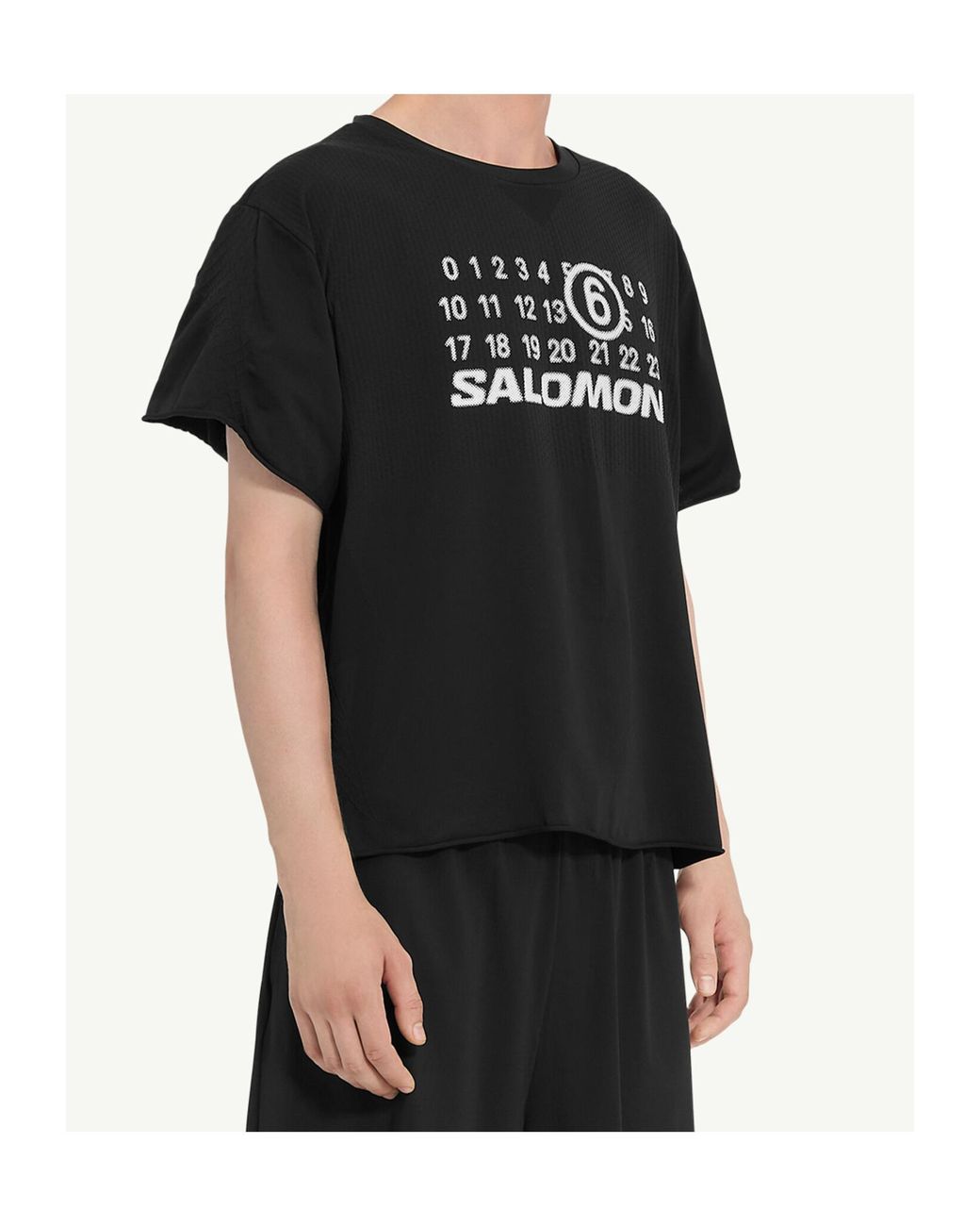 MM6 by Maison Margiela Black X Salomon Seamless T-Shirt for men