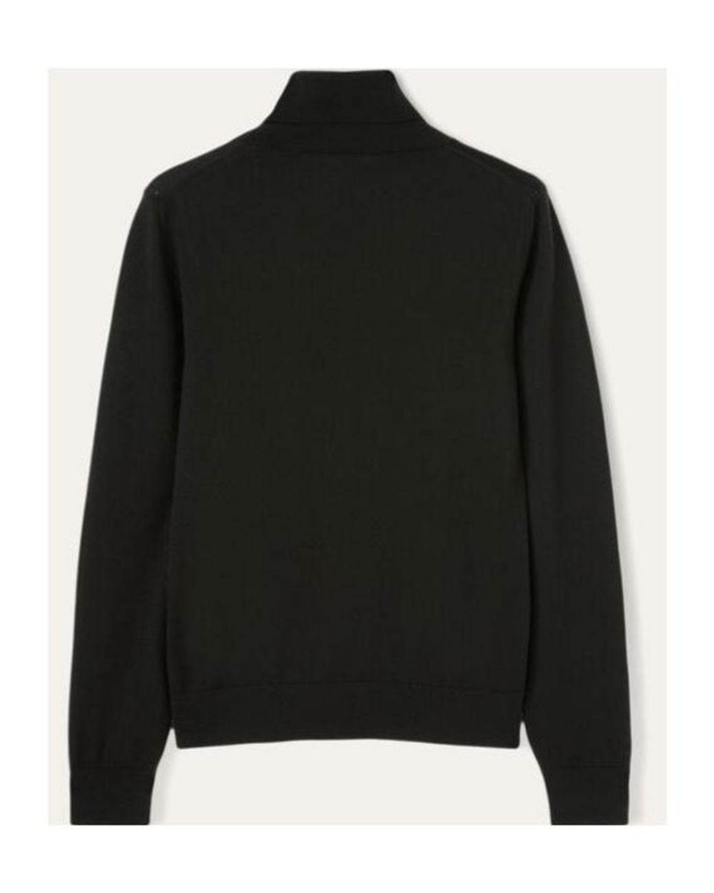Loro Piana Black Turtleneck Knit Top