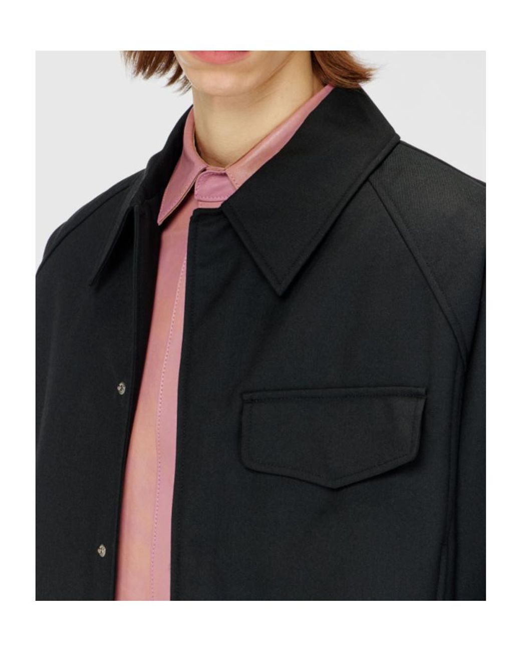 DIESEL Black Raglan-Sleeve Gathered Bomber Jacket for men