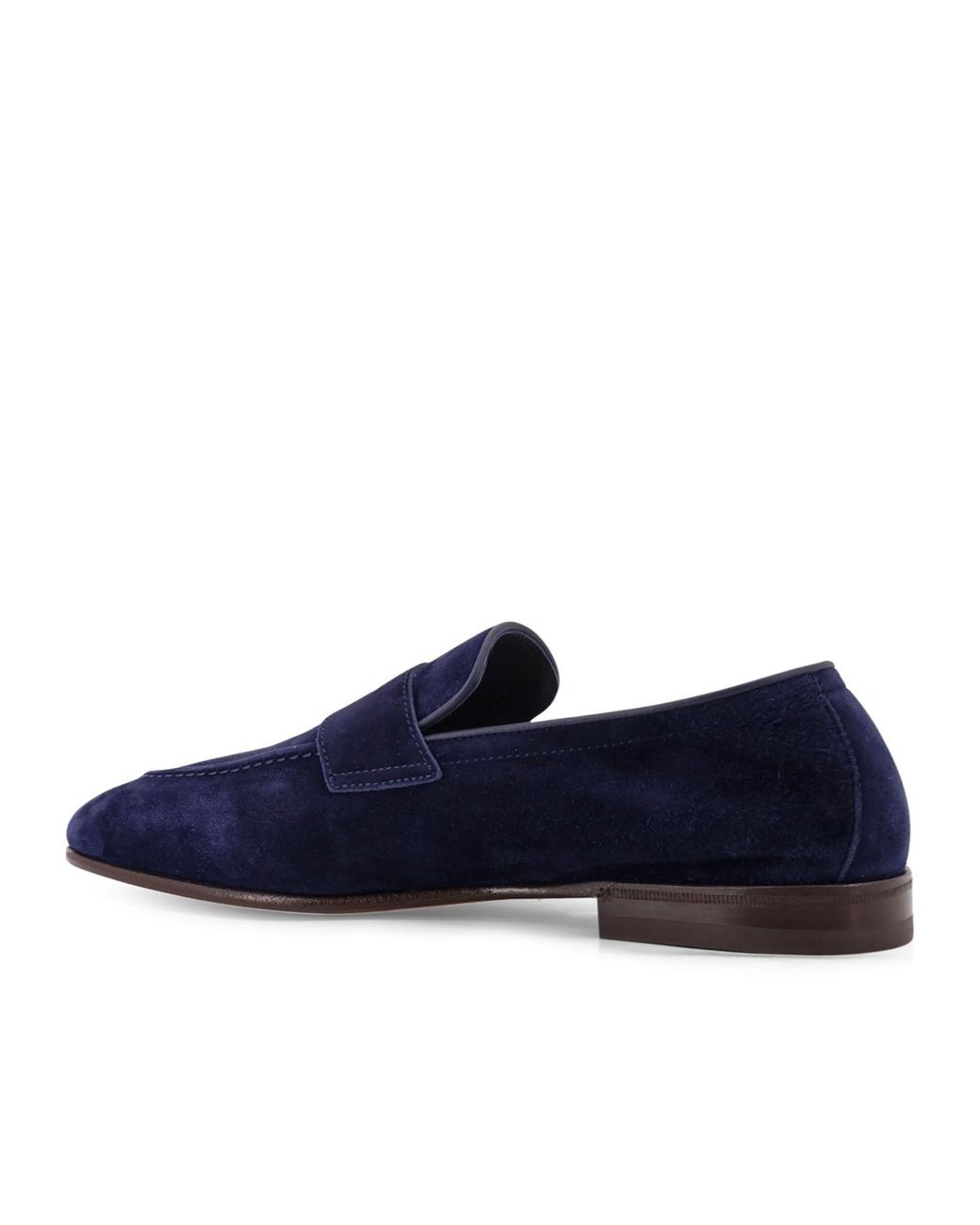 Brunello Cucinelli Blue Slip-On Penny Loafers for men