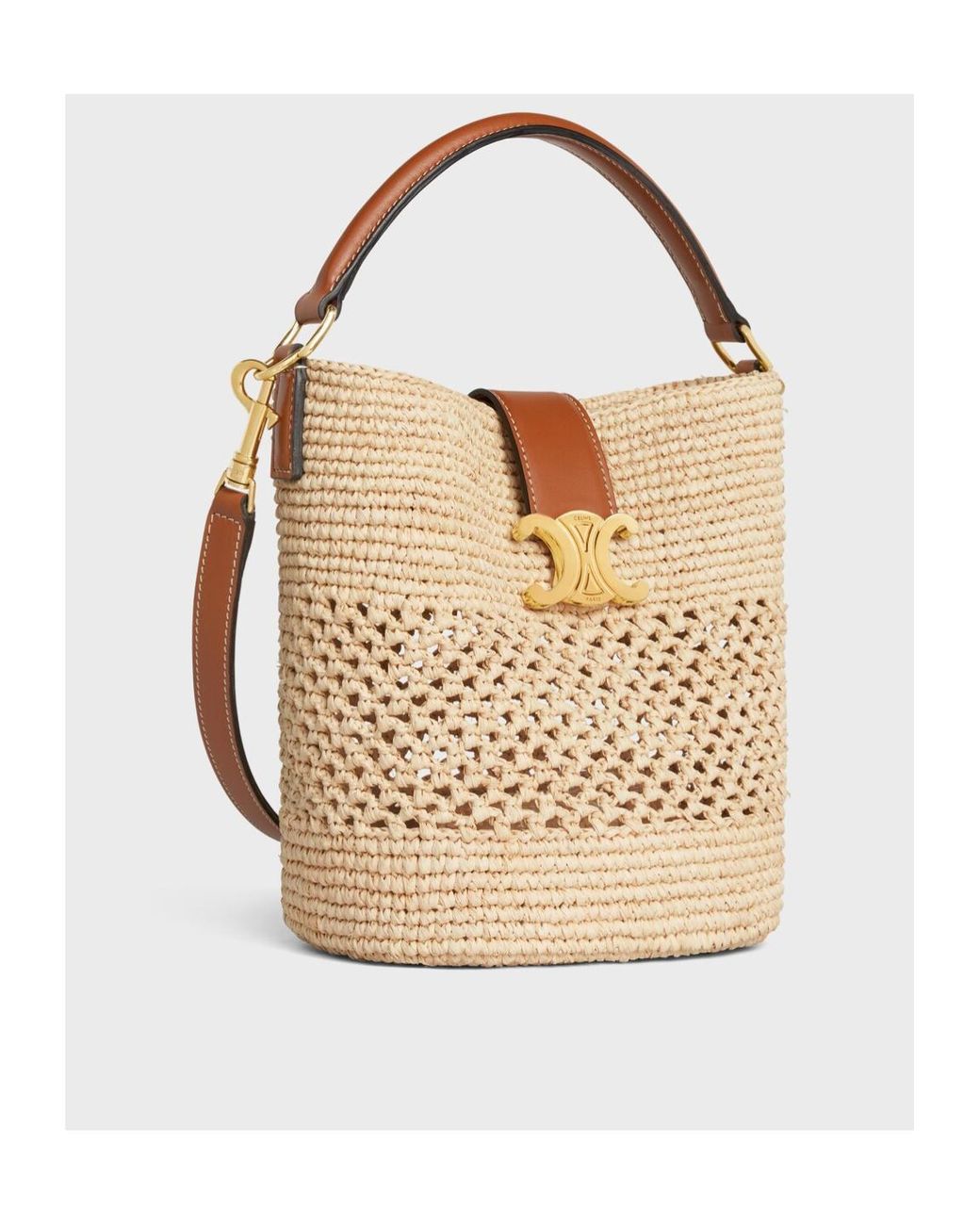 Celine Small Louise Bucket in Natural | Lyst