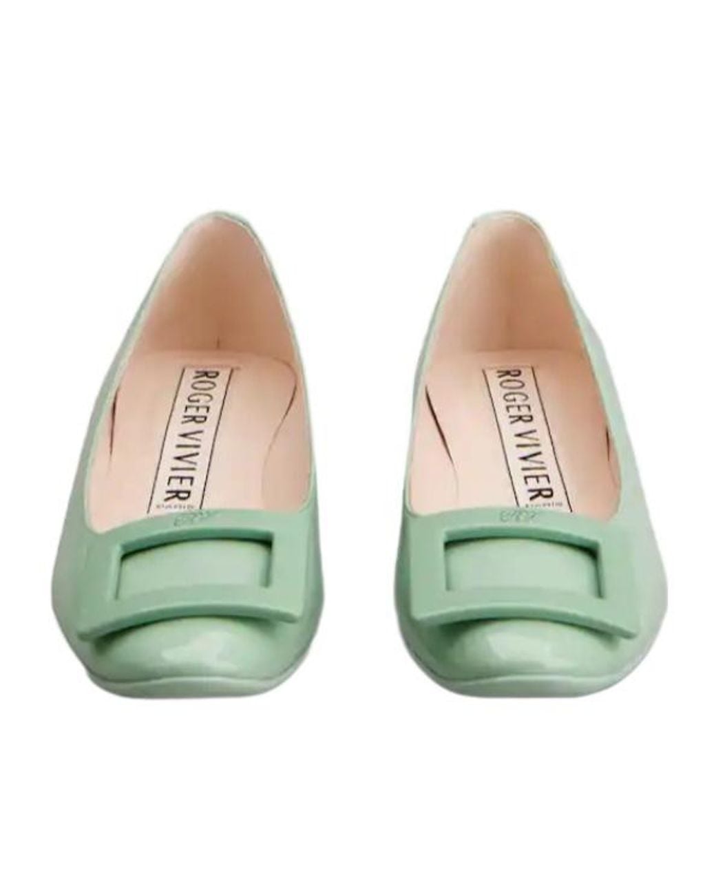 Roger Vivier Green U Look Ballerinas