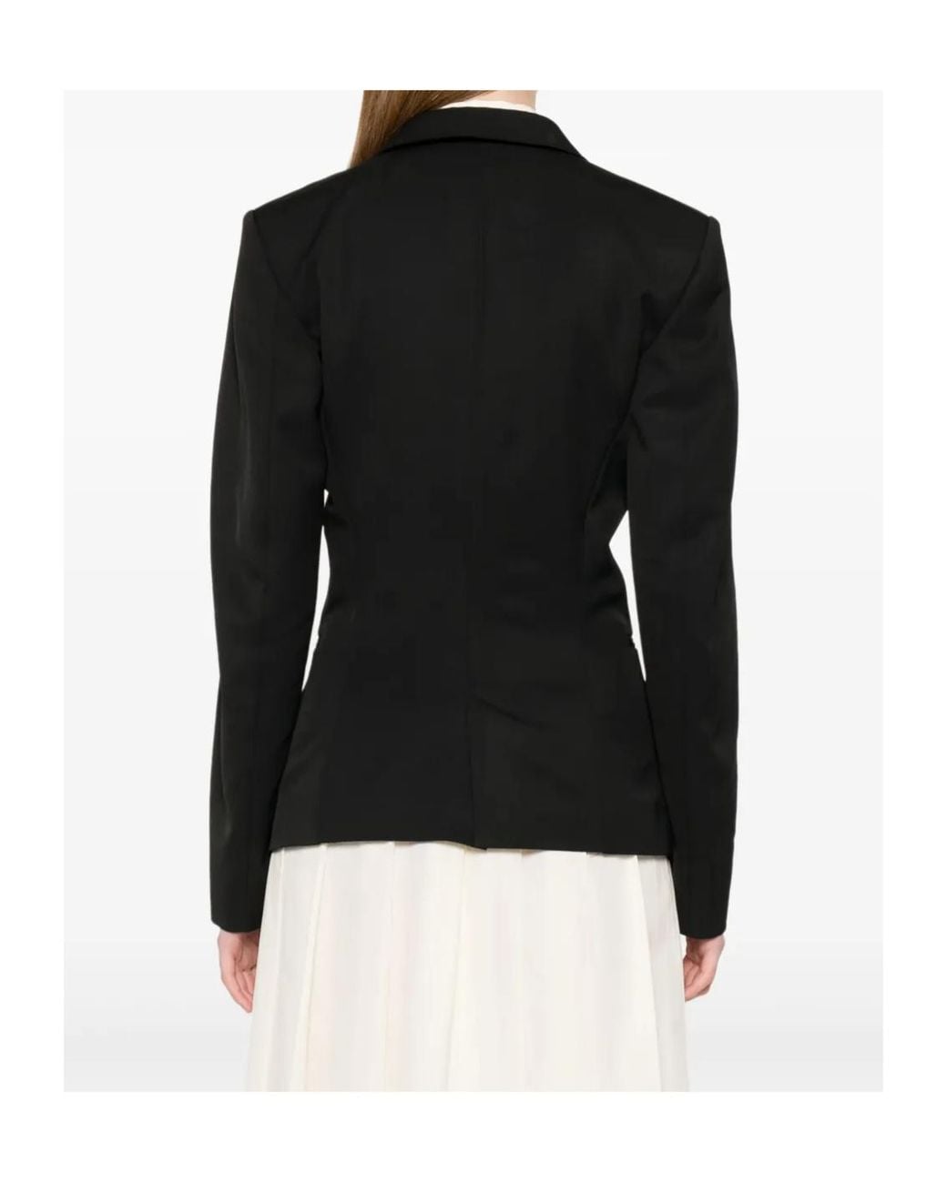 Lemaire Black Tailored Single-Breasted Blazer
