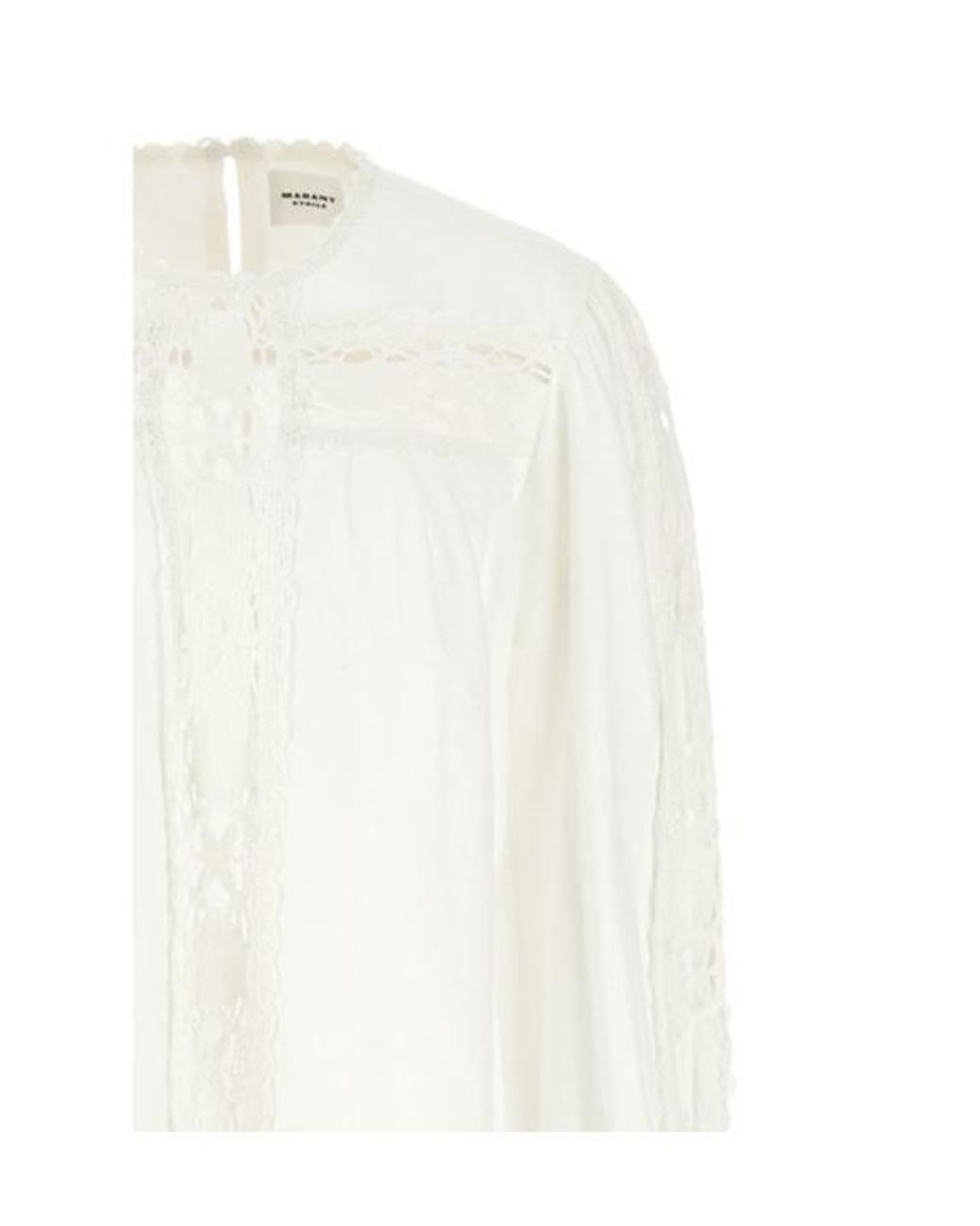 Isabel Marant White Shirt With Lace Detailing