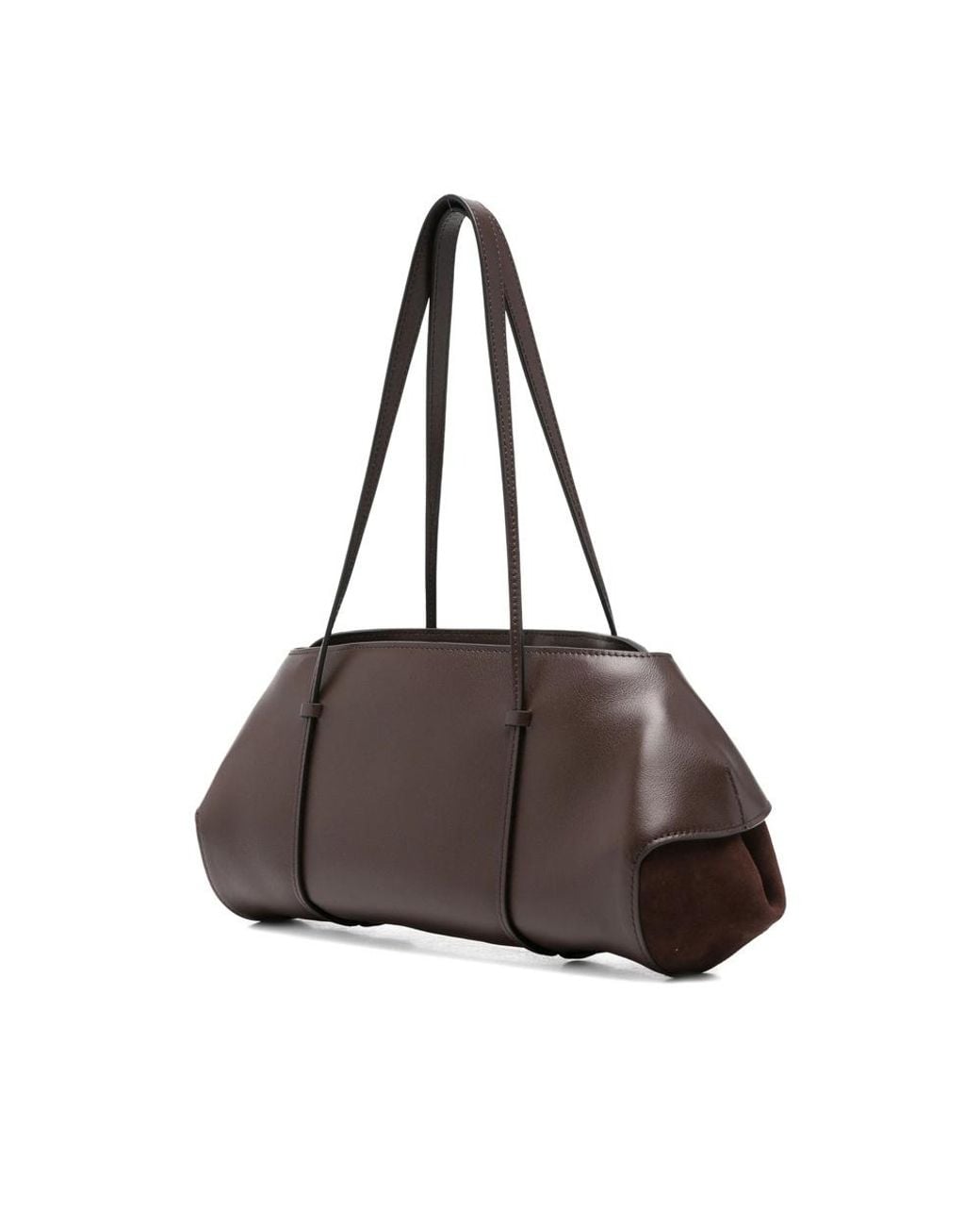Neous Brown Patchwork Design Shoulder Bag