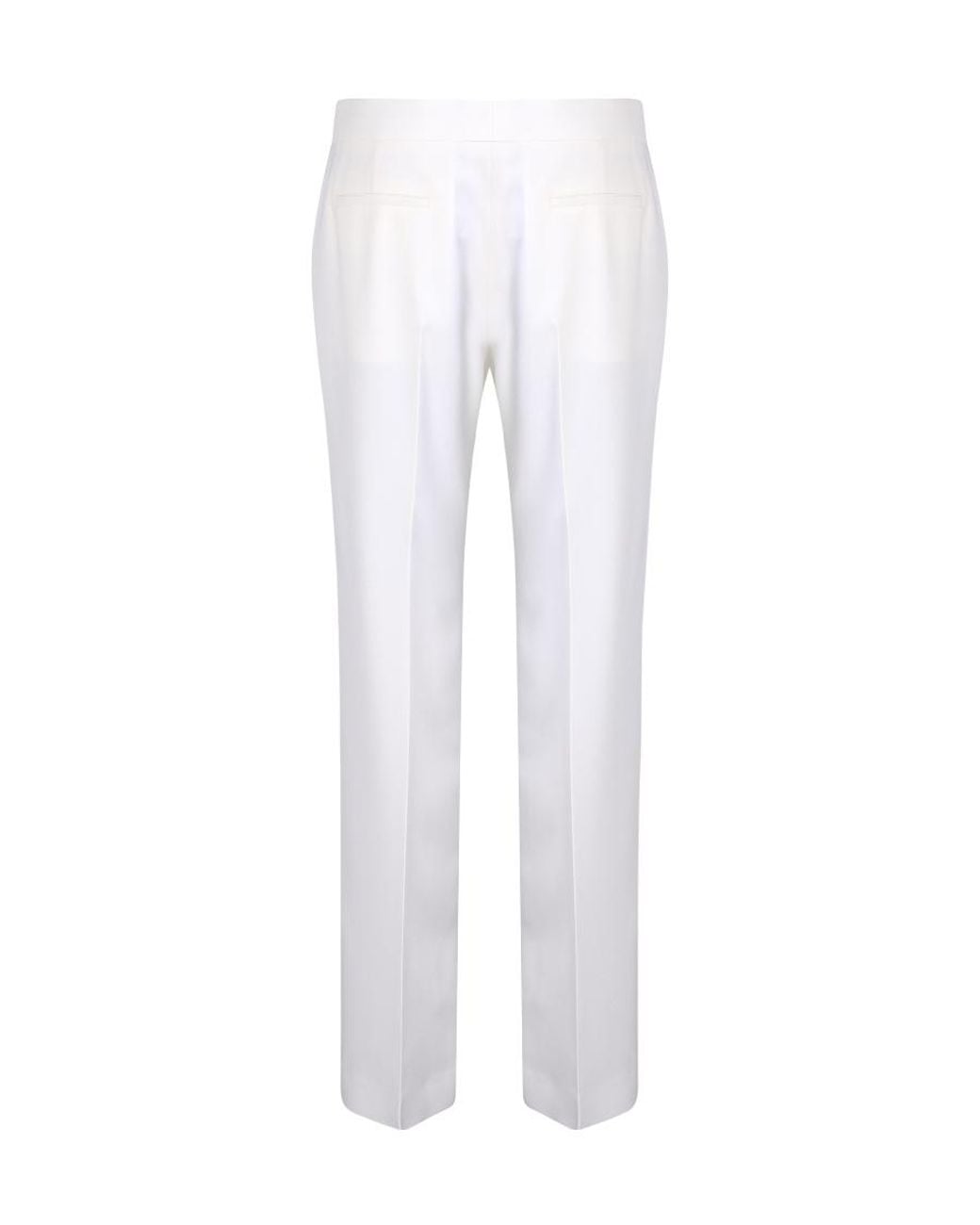Givenchy White Straight-Leg Tailored Pants