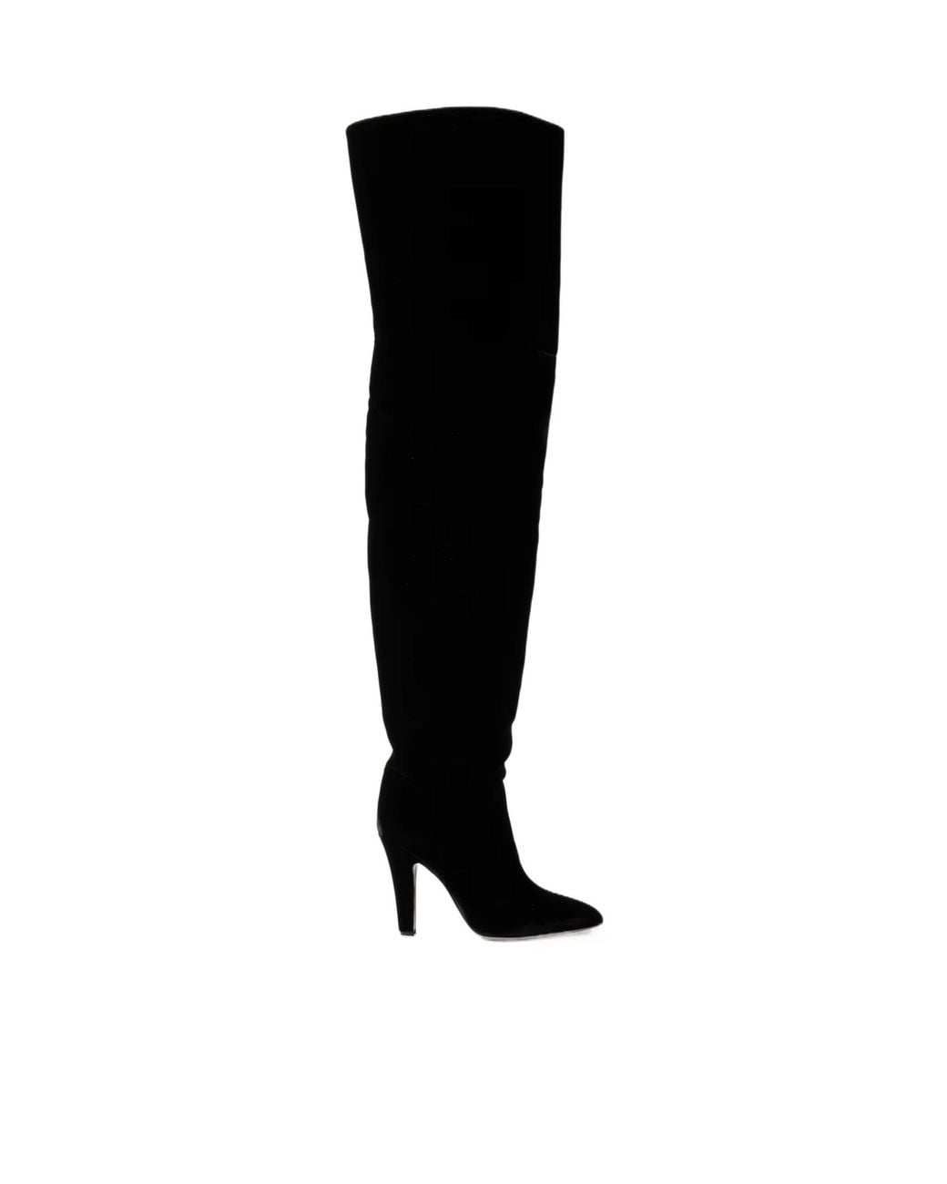 Paris Texas Black Block Heel Over-The-Knee Boots