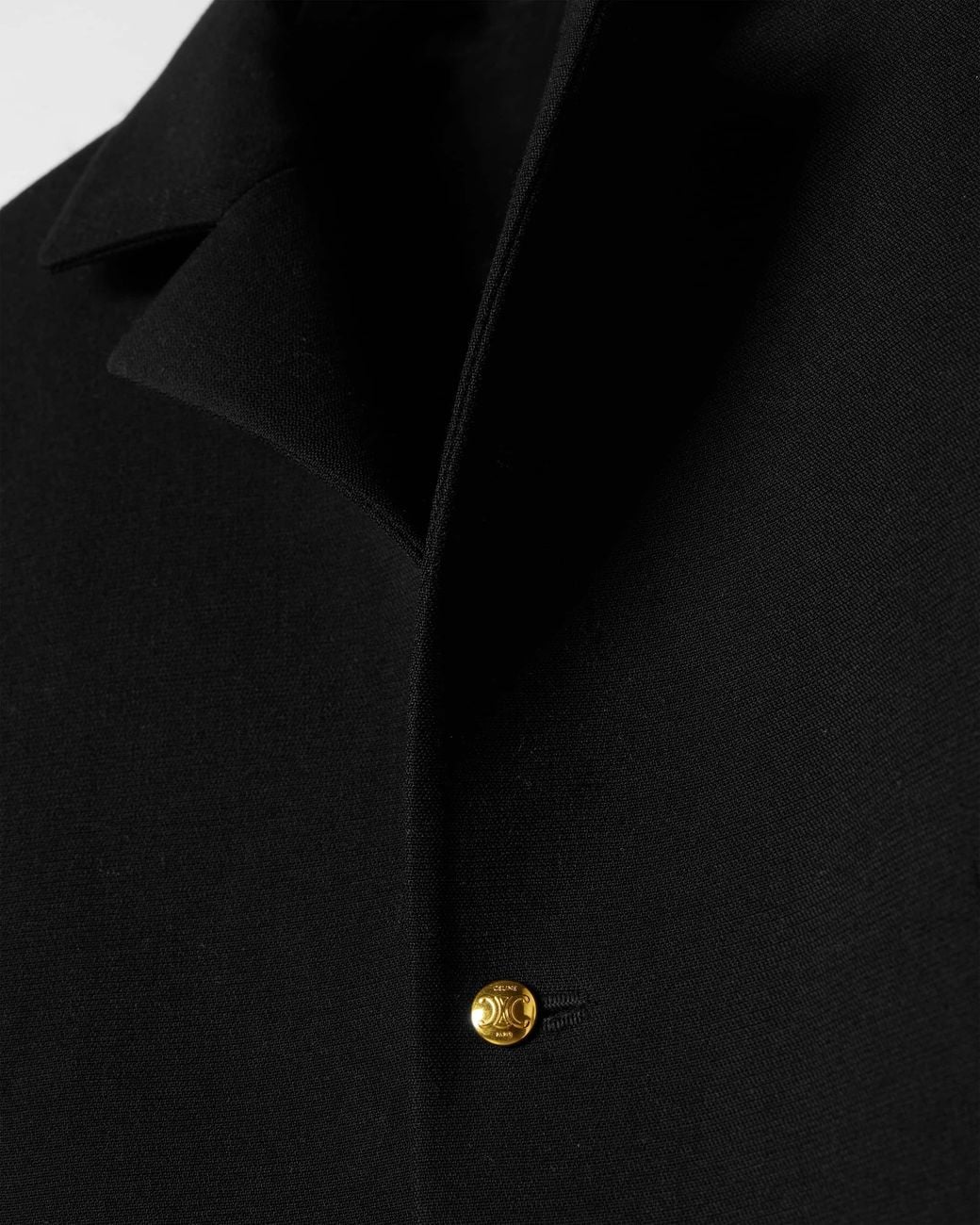 Céline Black Shrunken Jacket