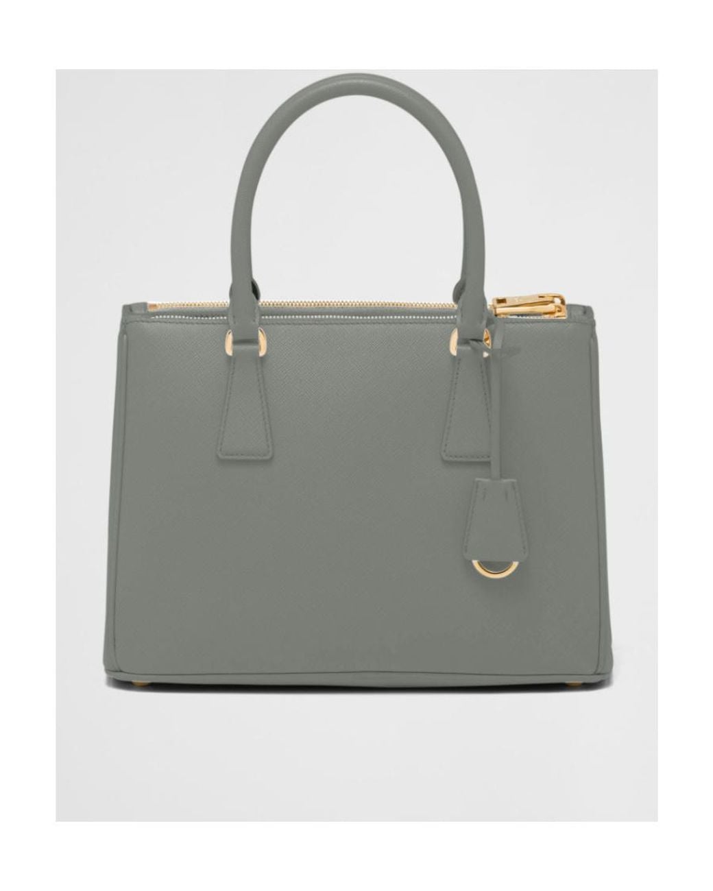 Prada Gray Galleria Medium Saffiano Leather Bag