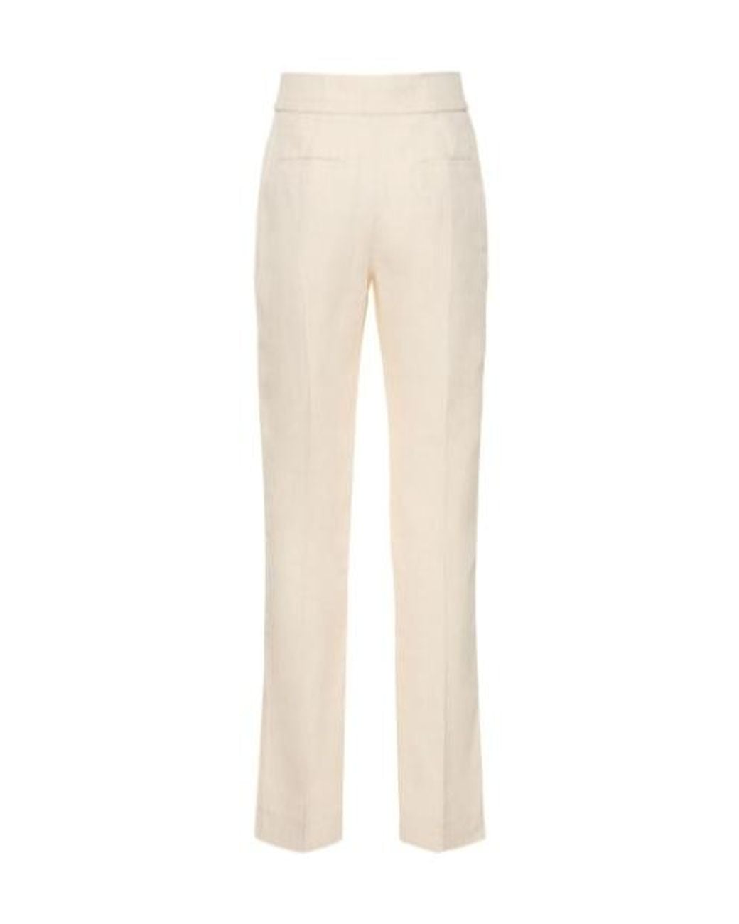 Jacquemus White Wide-Leg High-Waisted Trousers