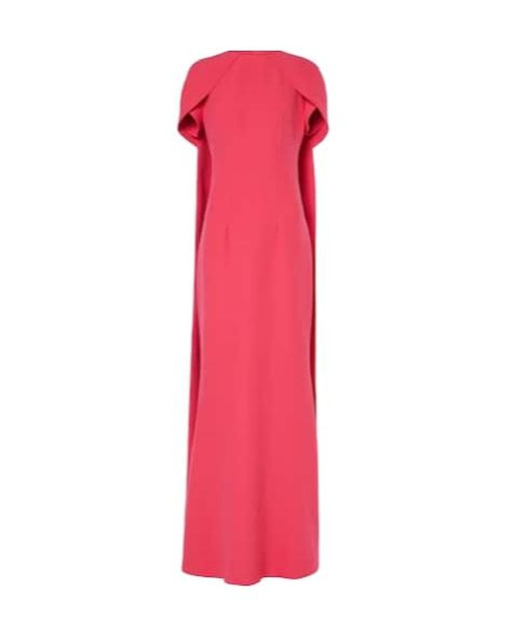 Safiyaa Pink Ginkgo Caped Gown