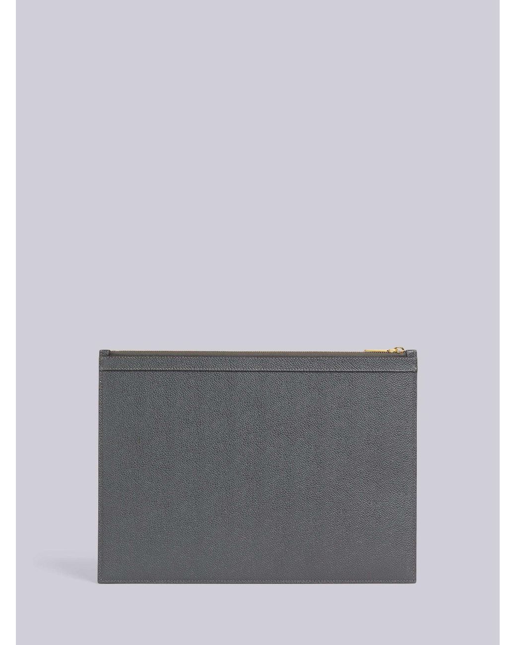 Thom Browne Gray Logo Document Holder for men