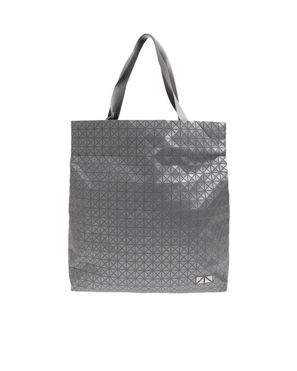 Issey Miyake Gray Geometric-Pattern Tote Bag for men