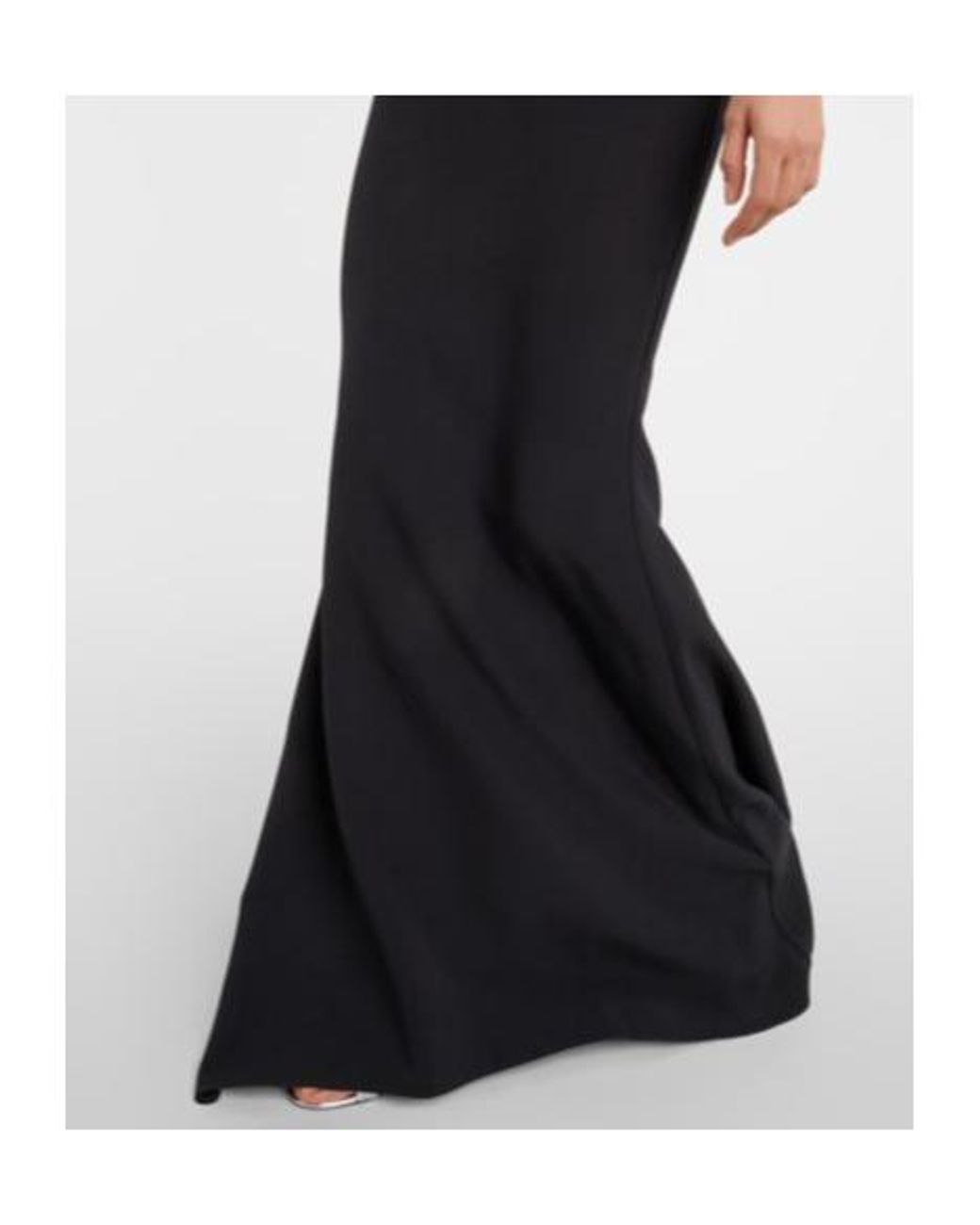 Safiyaa Black Pollina Crepe Dress