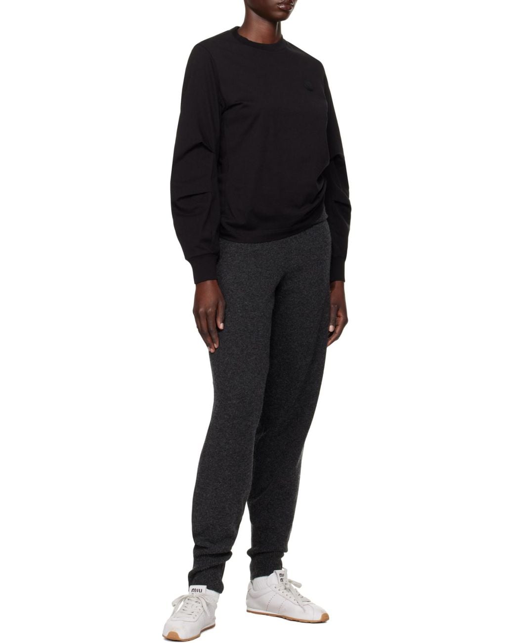 Moncler Black Long-Sleeved T-Shirt