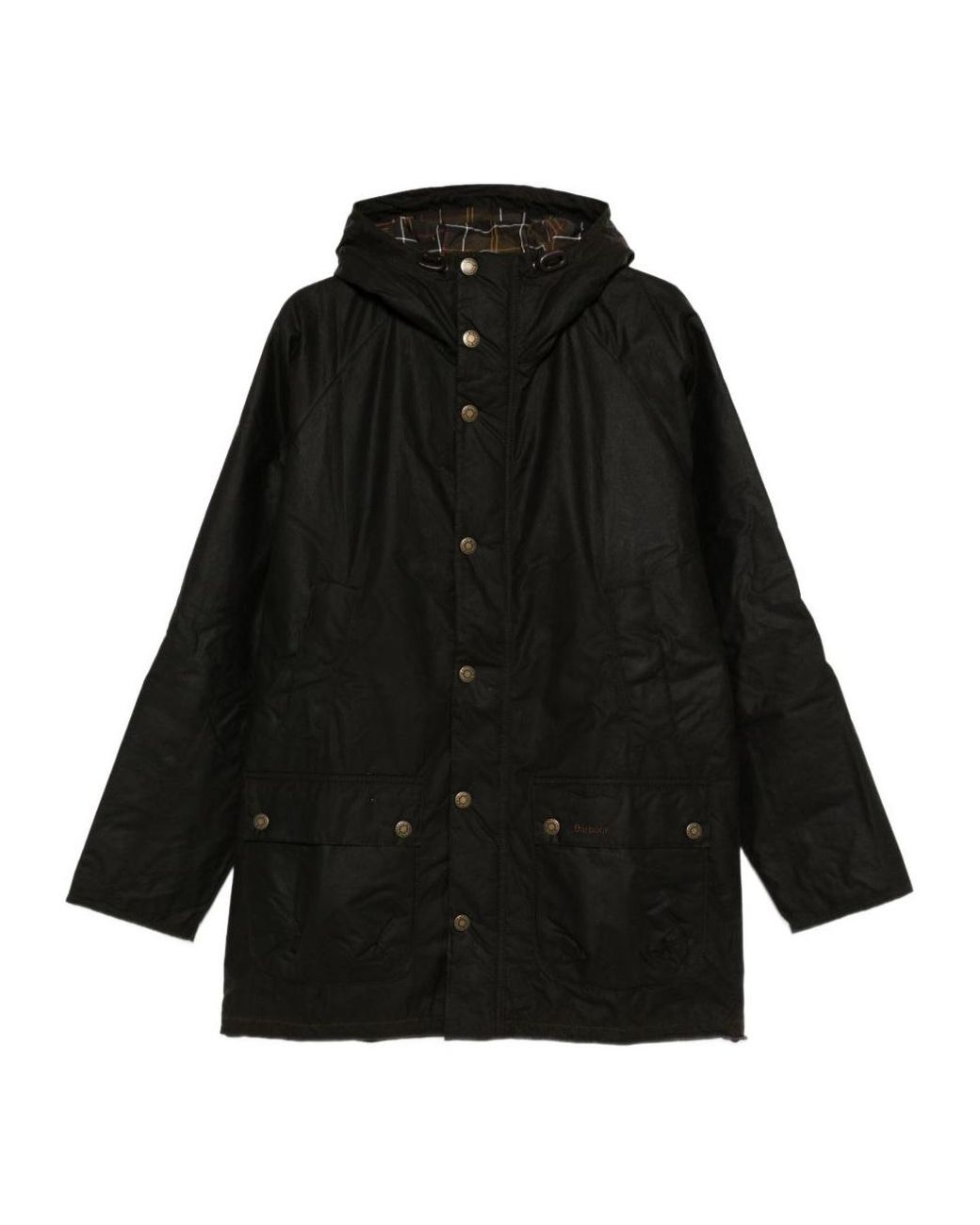 Barbour Black Logo Detailed Hooded Parka for men