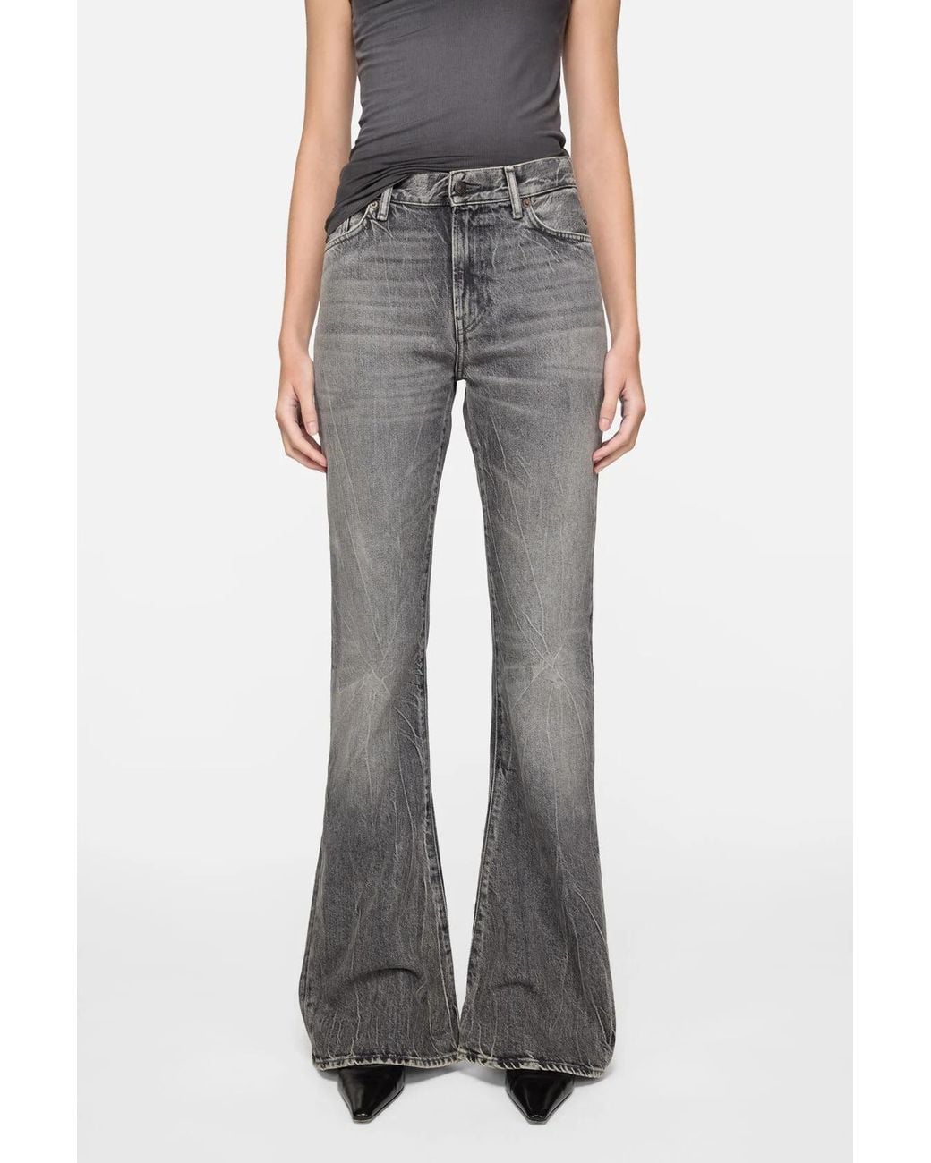 Acne Gray Fitted Jeans