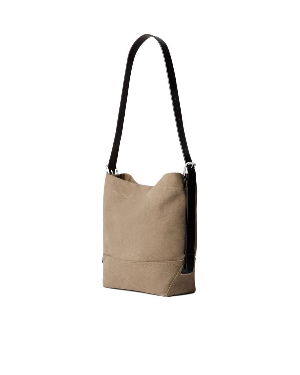 Lemaire White Small Belted Top Handle Bag