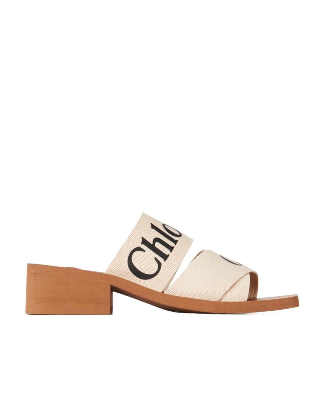 Chloé White Elegant Heeled Slip-On With 4.5 Cm Heel
