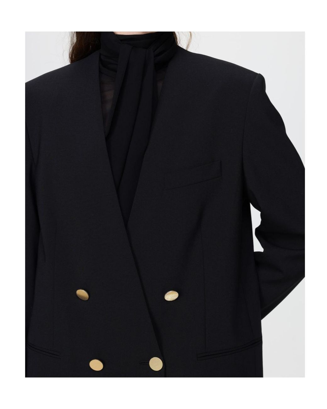 Alberta Ferretti Blue Double-Breasted Jacket