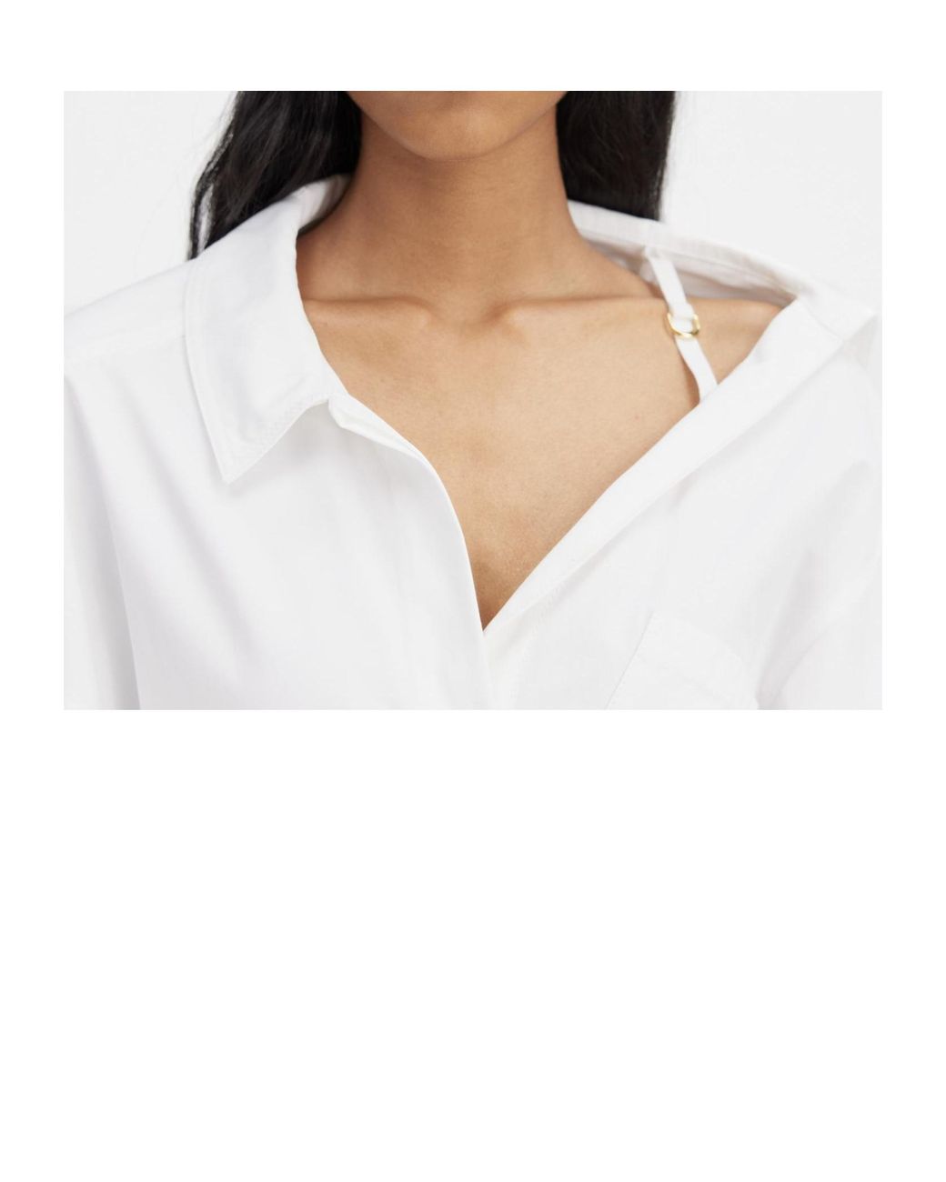 Jacquemus White Collared Long-Sleeve Shirt