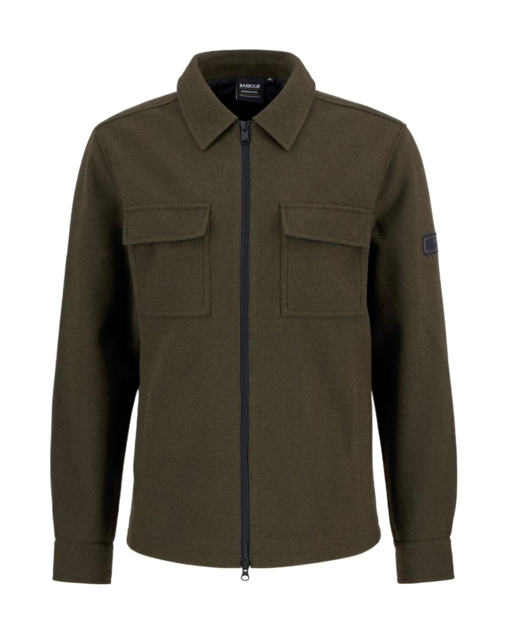 Barbour Green Long-Sleeved Casual Jacket for men