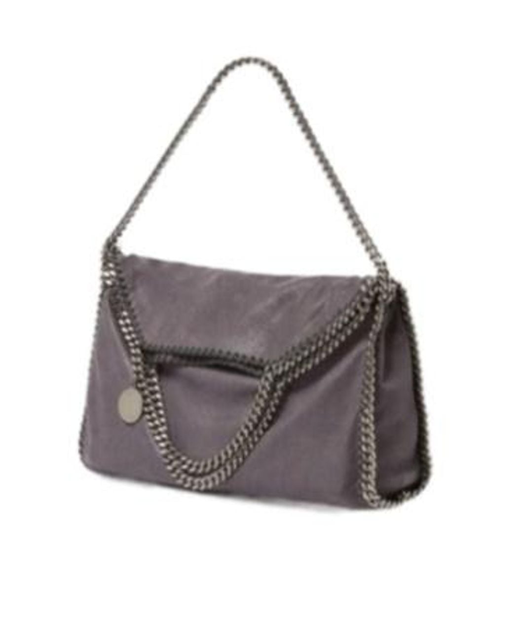 Stella McCartney Gray Falabella Fold Over Tote Bag