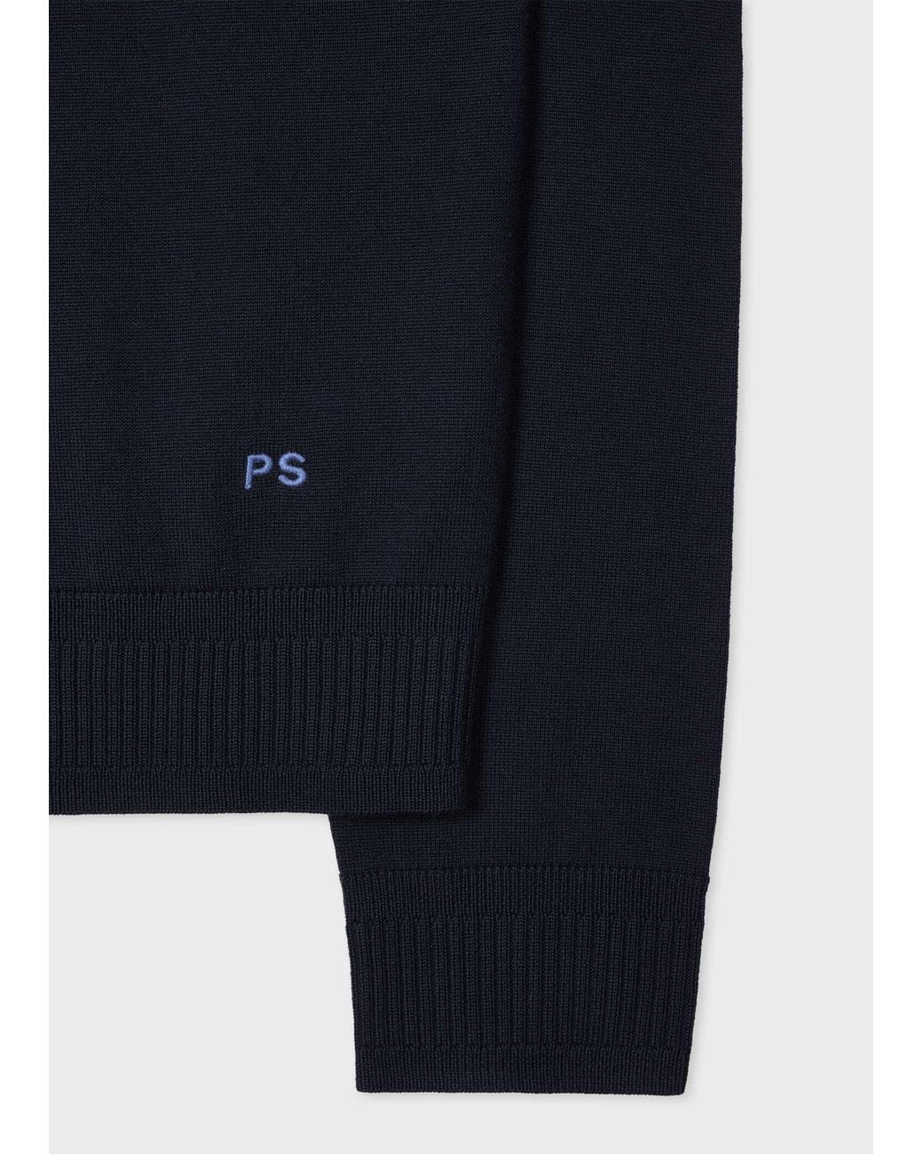 Paul Smith Blue Merino Wool Sweater for men