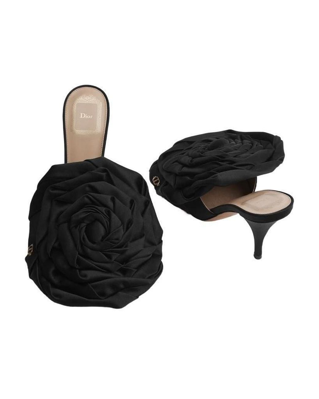 Dior Black Open-Toe High-Heeled Sandals