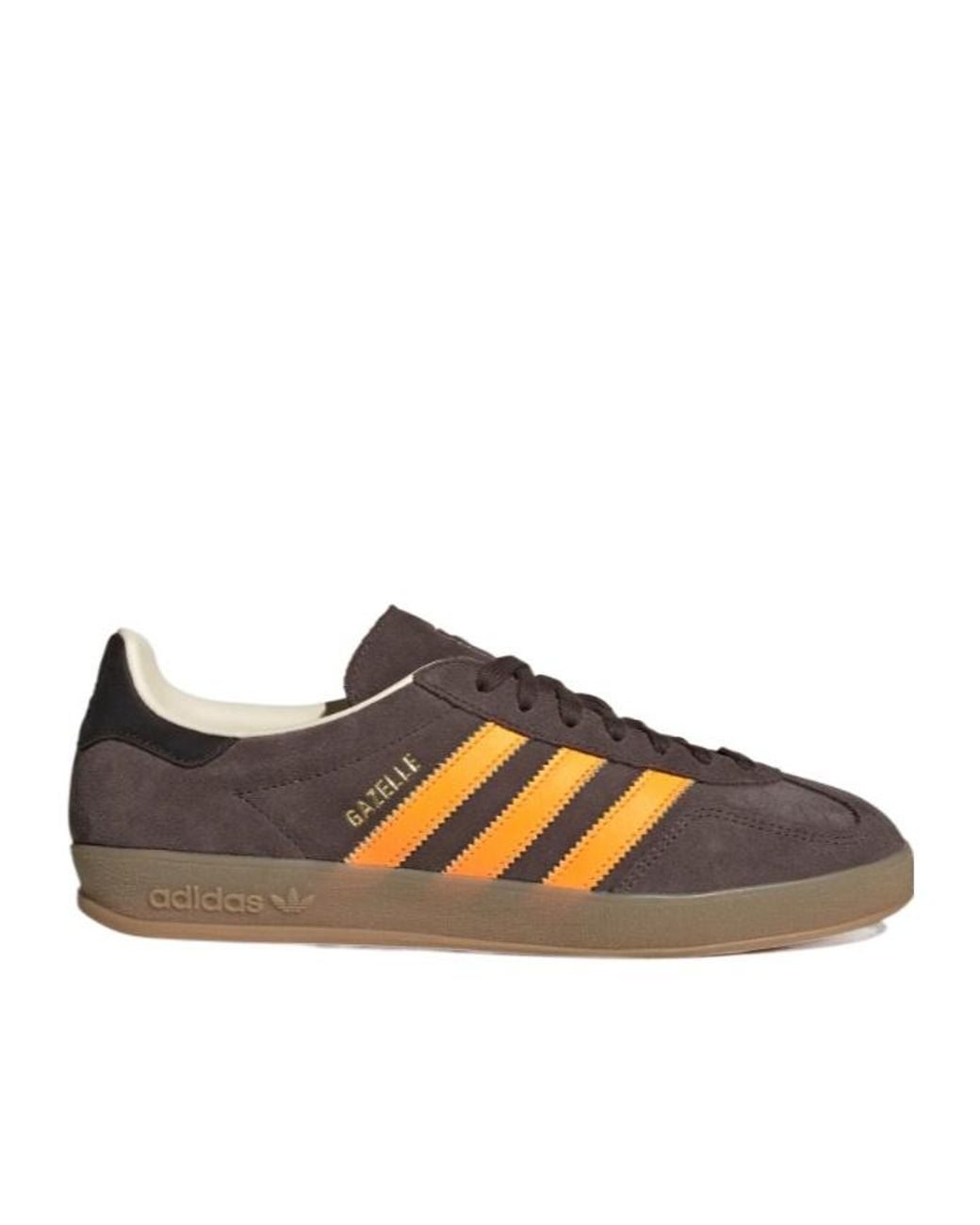 Adidas Brown Originals Gazelle Low-Top Sneakers for men