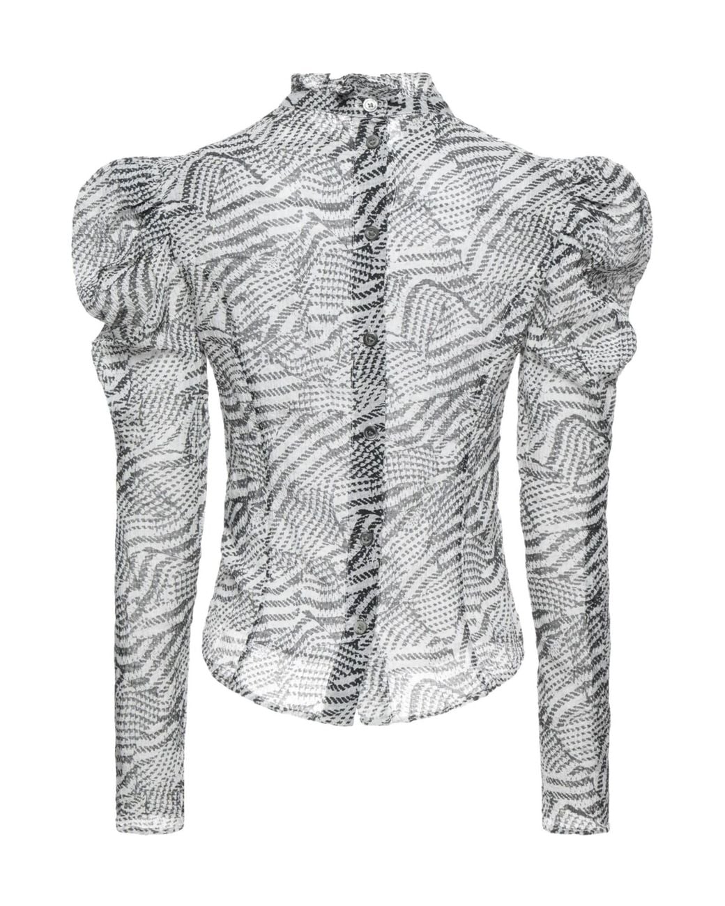 Isabel Marant Gray Color Block Tops