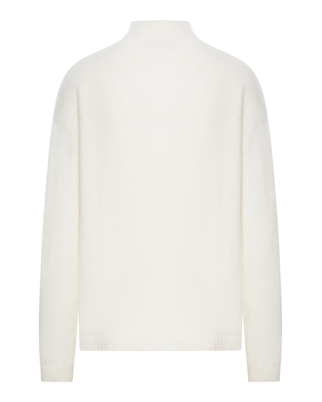 Max Mara White High-Neck Jumper