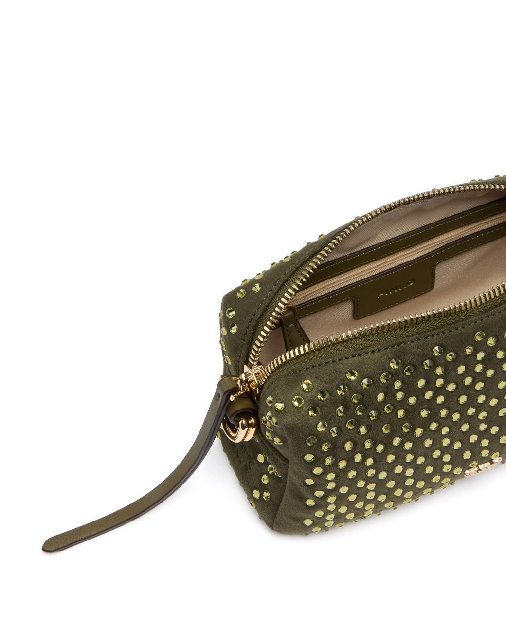 Pinko Metallic Embellished Mini Crossbody Boston Bag