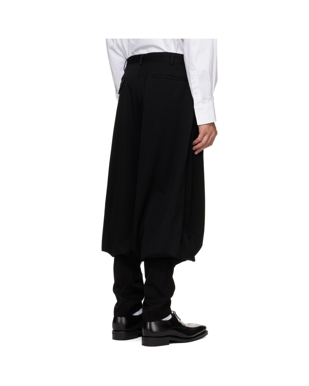 Comme des Garçons Black Trousers With Belt Loops for men