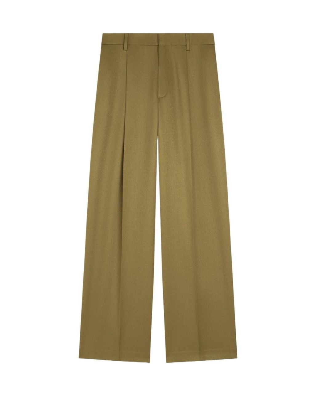 Dries Van Noten Green Waistband Casual Pants