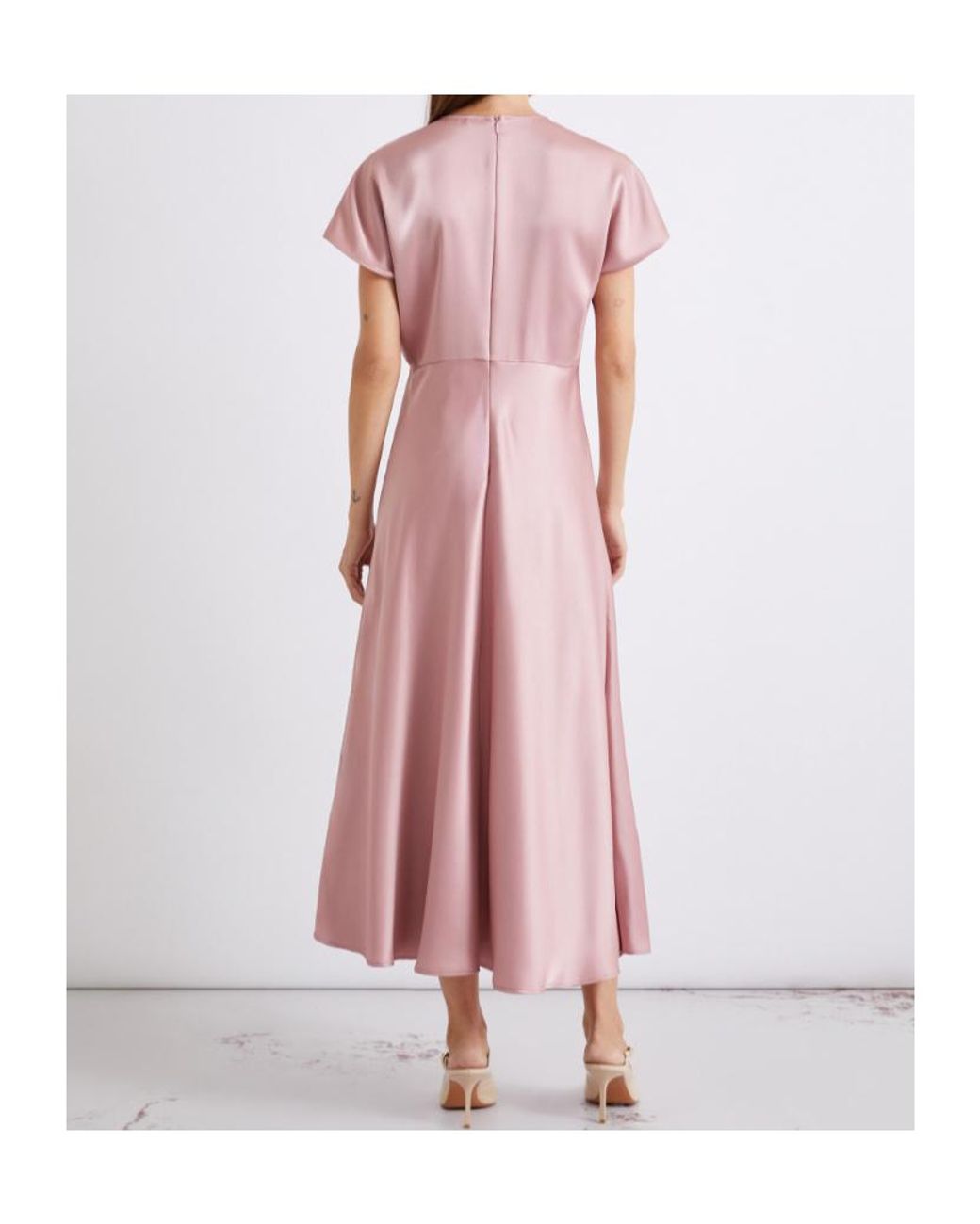 Marella Pink Satin Dress