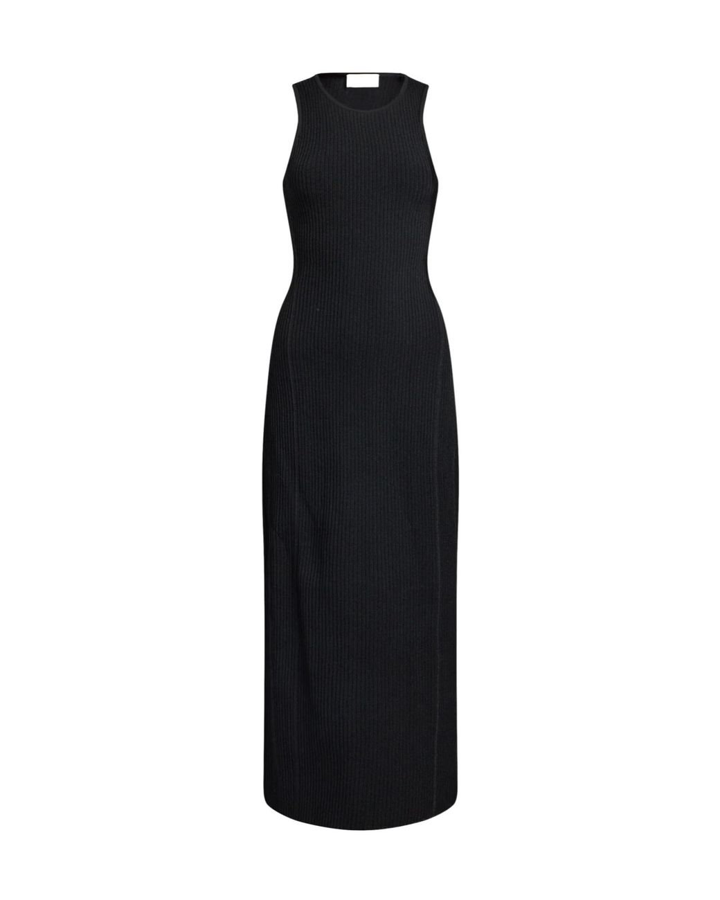 Sportmax Black Maxi Dress Viscose, Polyamide, Polyester, Elastane
