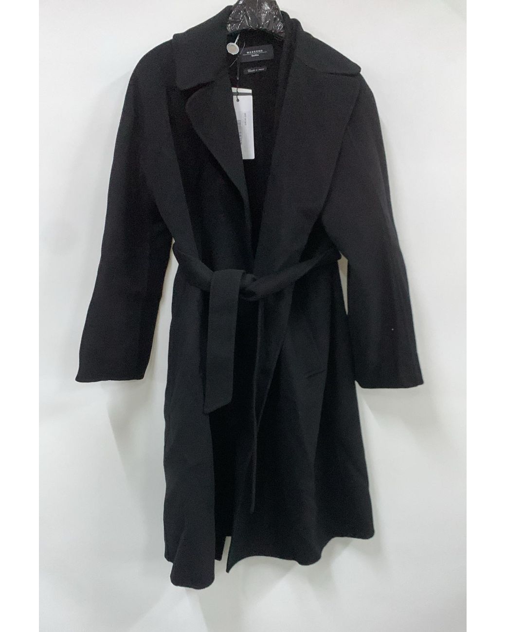 Weekend by Maxmara Black Civada Belted Coat