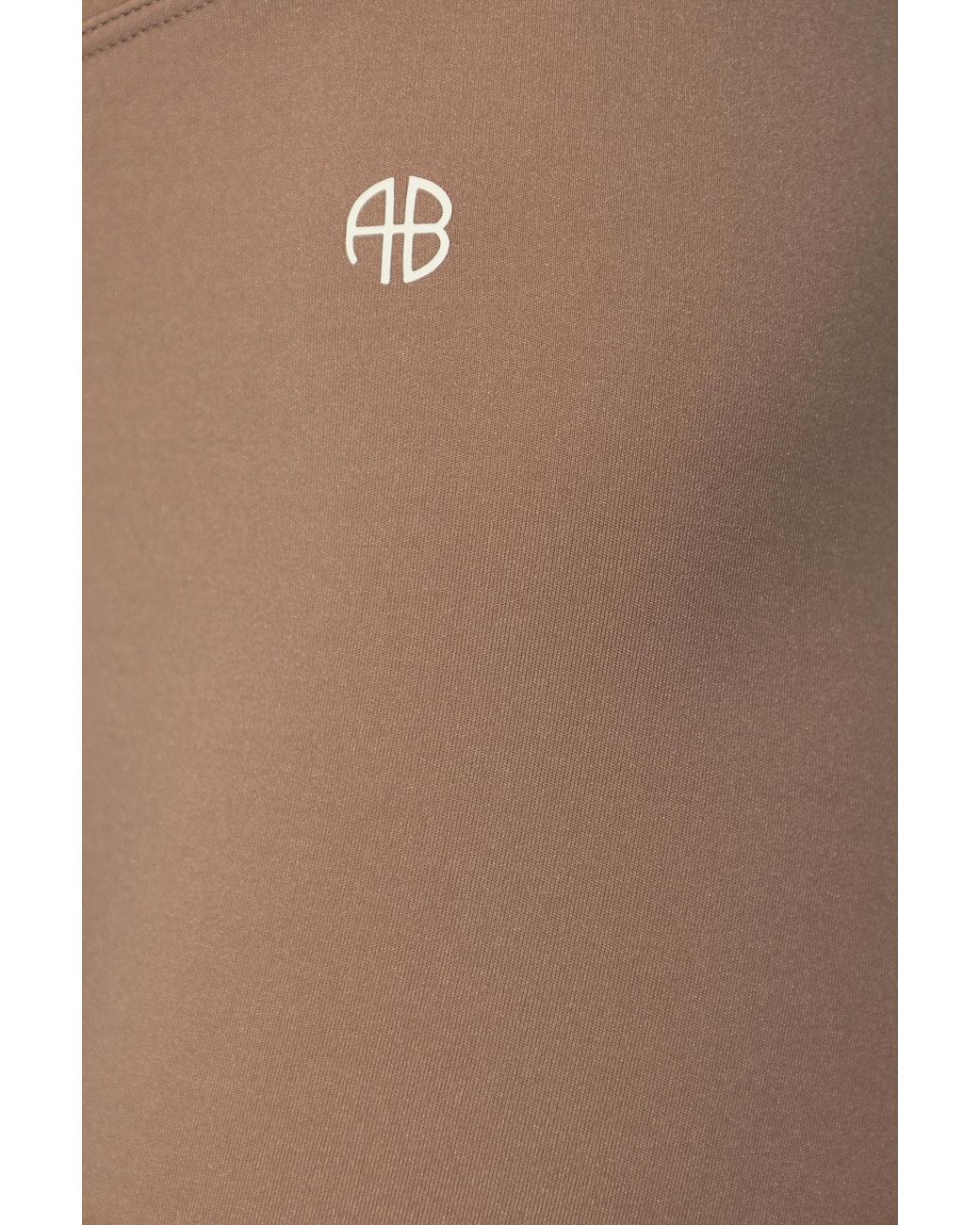 Anine Bing Natural Logo Leggings
