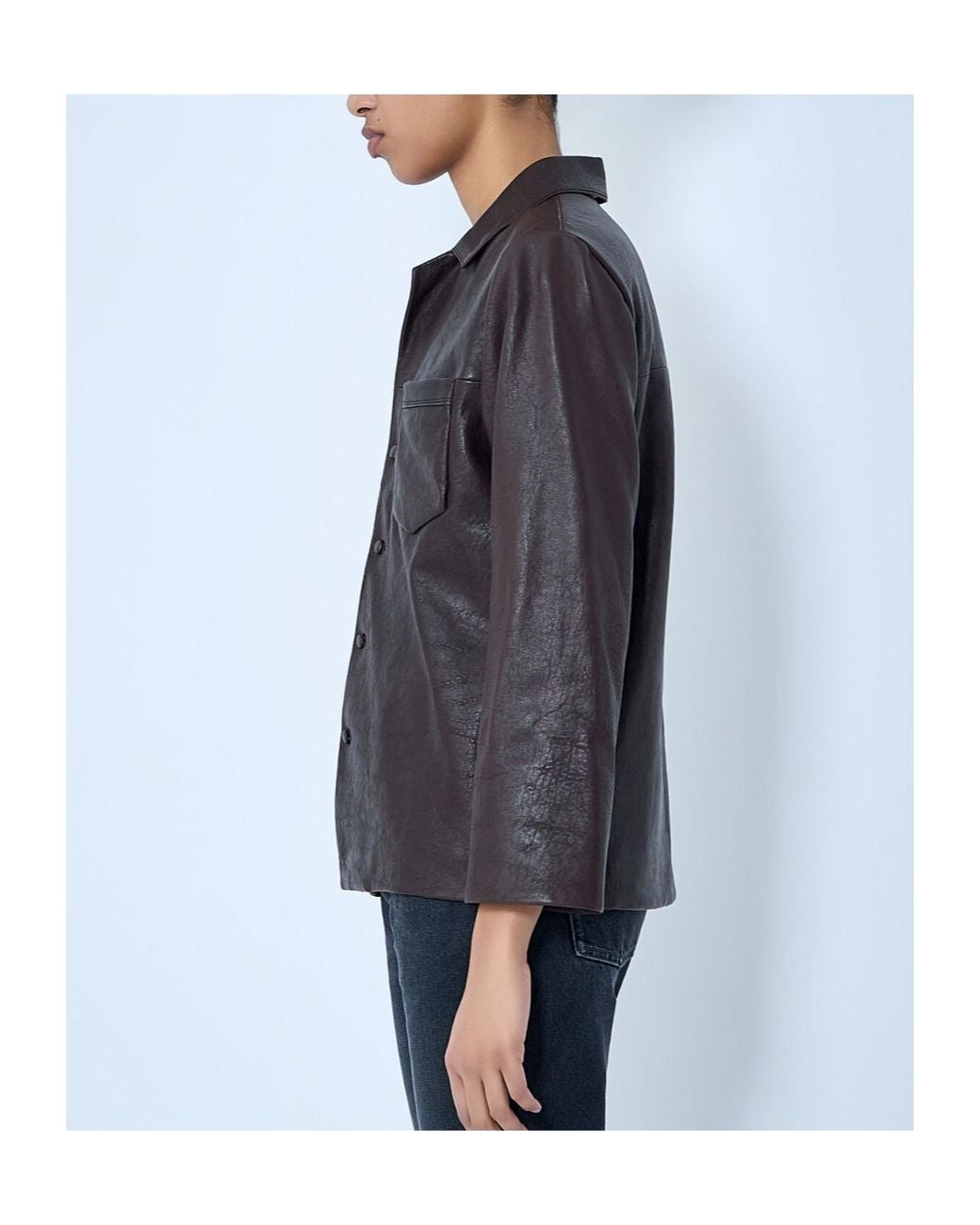 Saint Laurent Brown Buttoned Pocket Jacket
